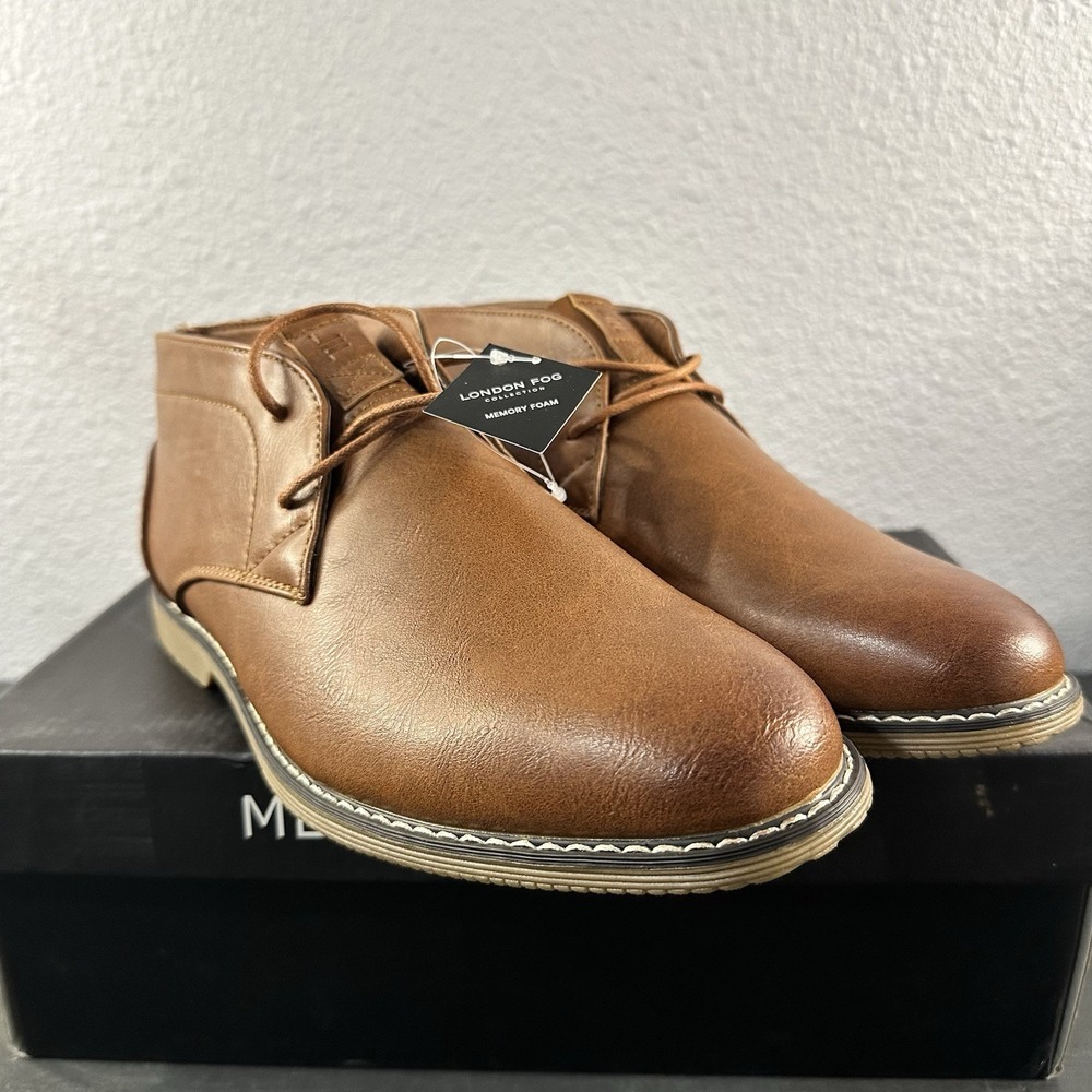 London Fog Blackburn Chukka‎ Boots Shoes Mens Size 9.5 M Memory Foam CL30089M